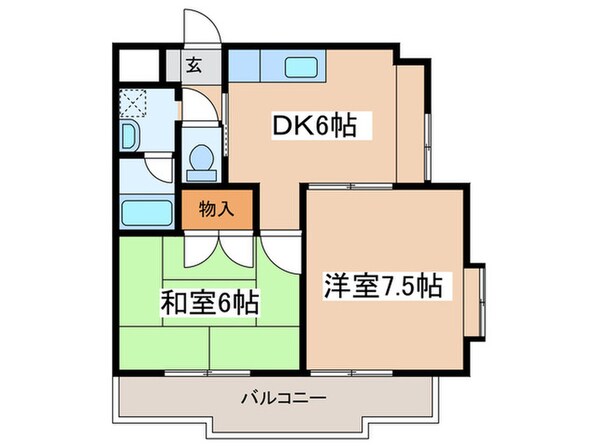 サトウハイツの物件間取画像